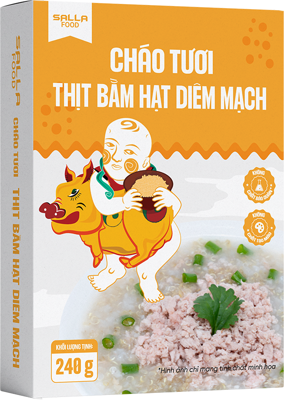 Cháo Yến Hạt Diêm Mạch Salla