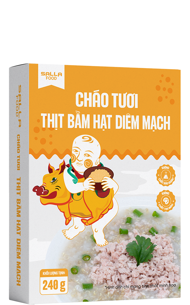 Salla Cháo Yến Diêm Mạch