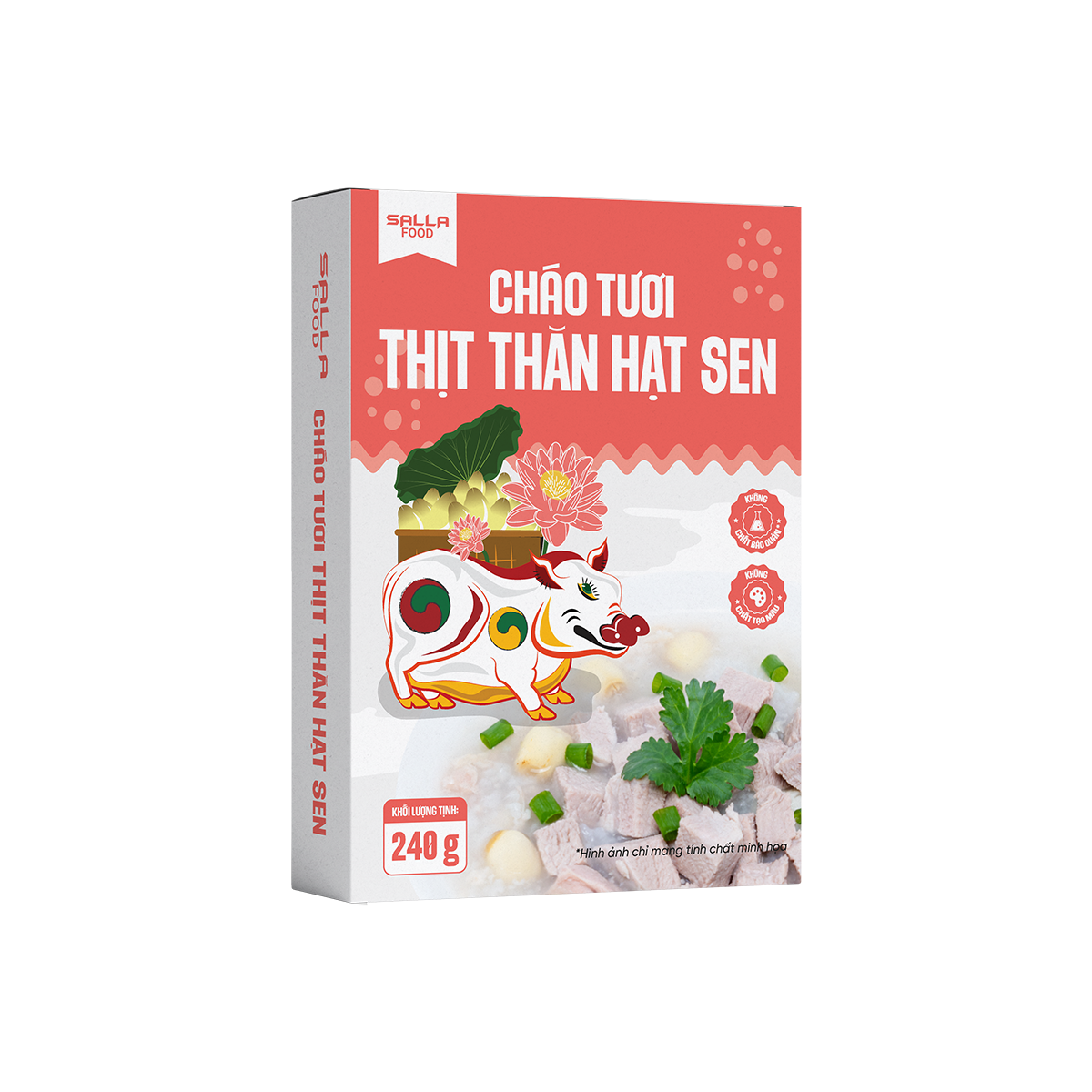 Cháo Tươi Thịt Thăn Hạt Sen Sallafood