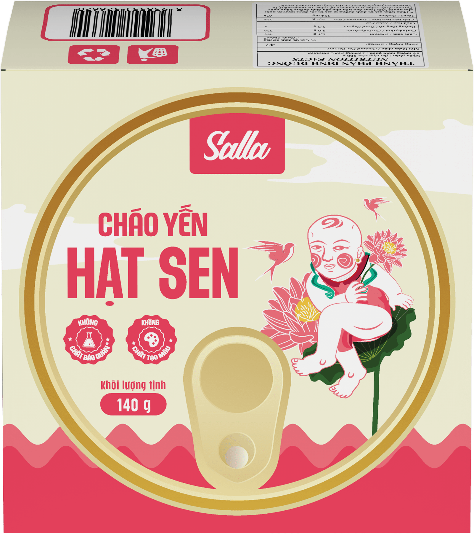 Salla Cháo Yến Hạt Sen