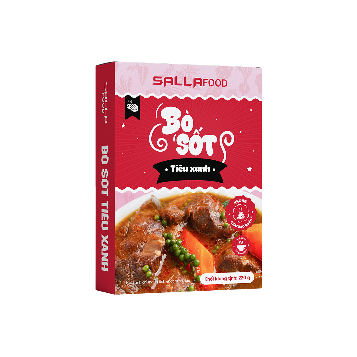 Bò Sốt Tiêu Xanh Sallafood