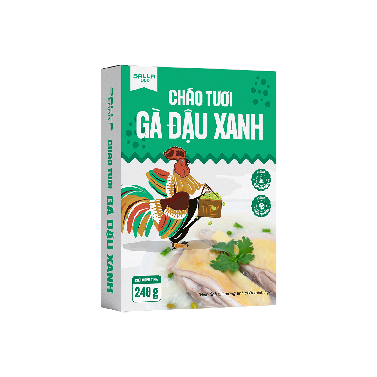 Cháo Tươi Gà Đậu Xanh Sallafood