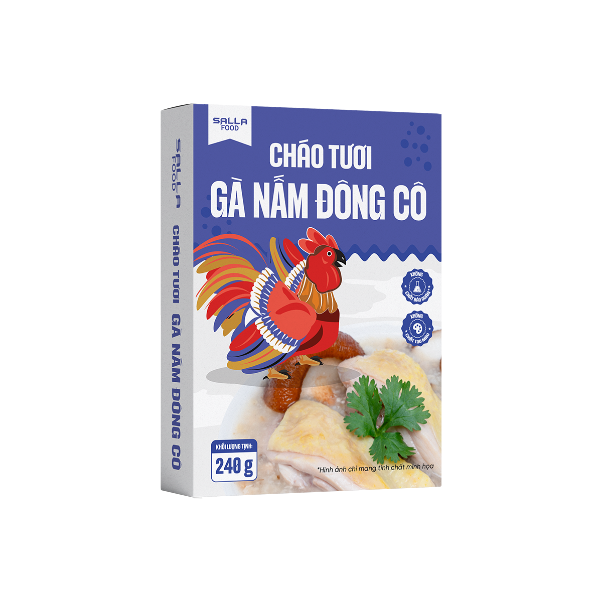 Cháo Tươi Gà Nấm Đông Cô Sallafood 