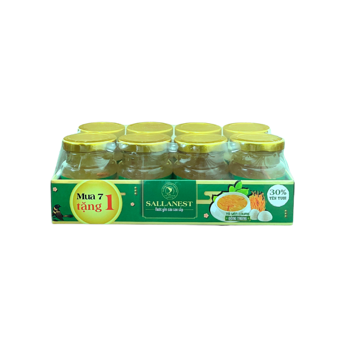 Yến Chưng Sallanest 30% Vị Đông Trùng