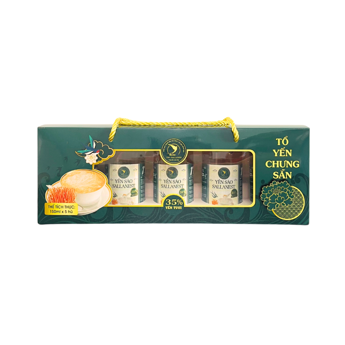 Yến Chưng Sallanest 35% Vị Đông Trùng