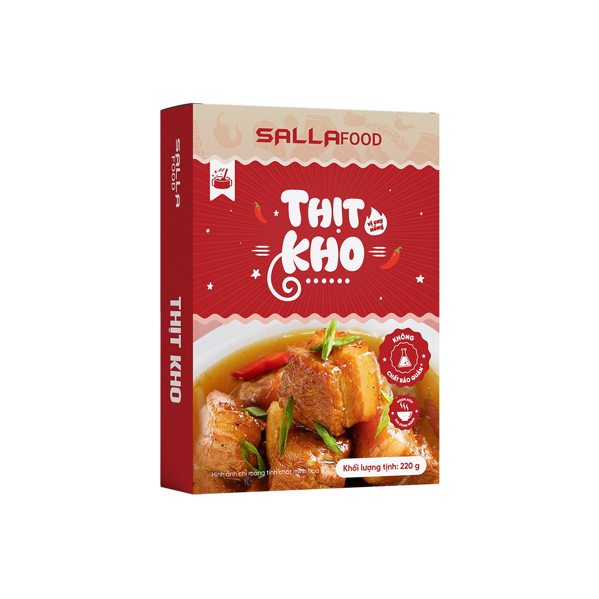 Thịt Kho Tiêu Sallafood vị Cay