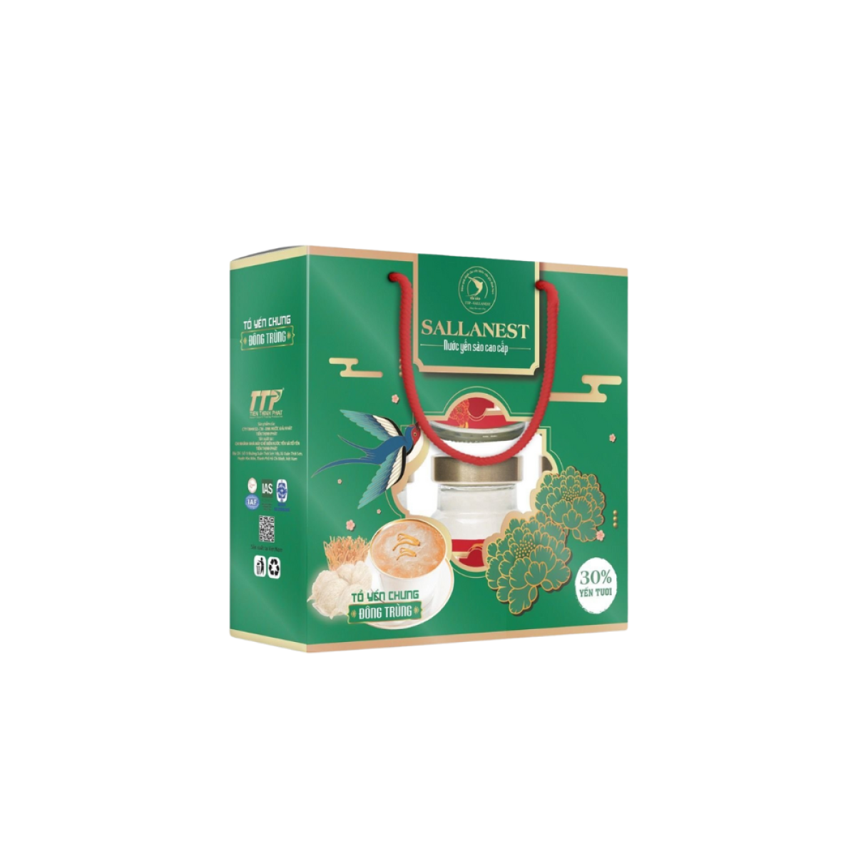 Yến Chưng Sallanest 30% Vị Đông Trùng