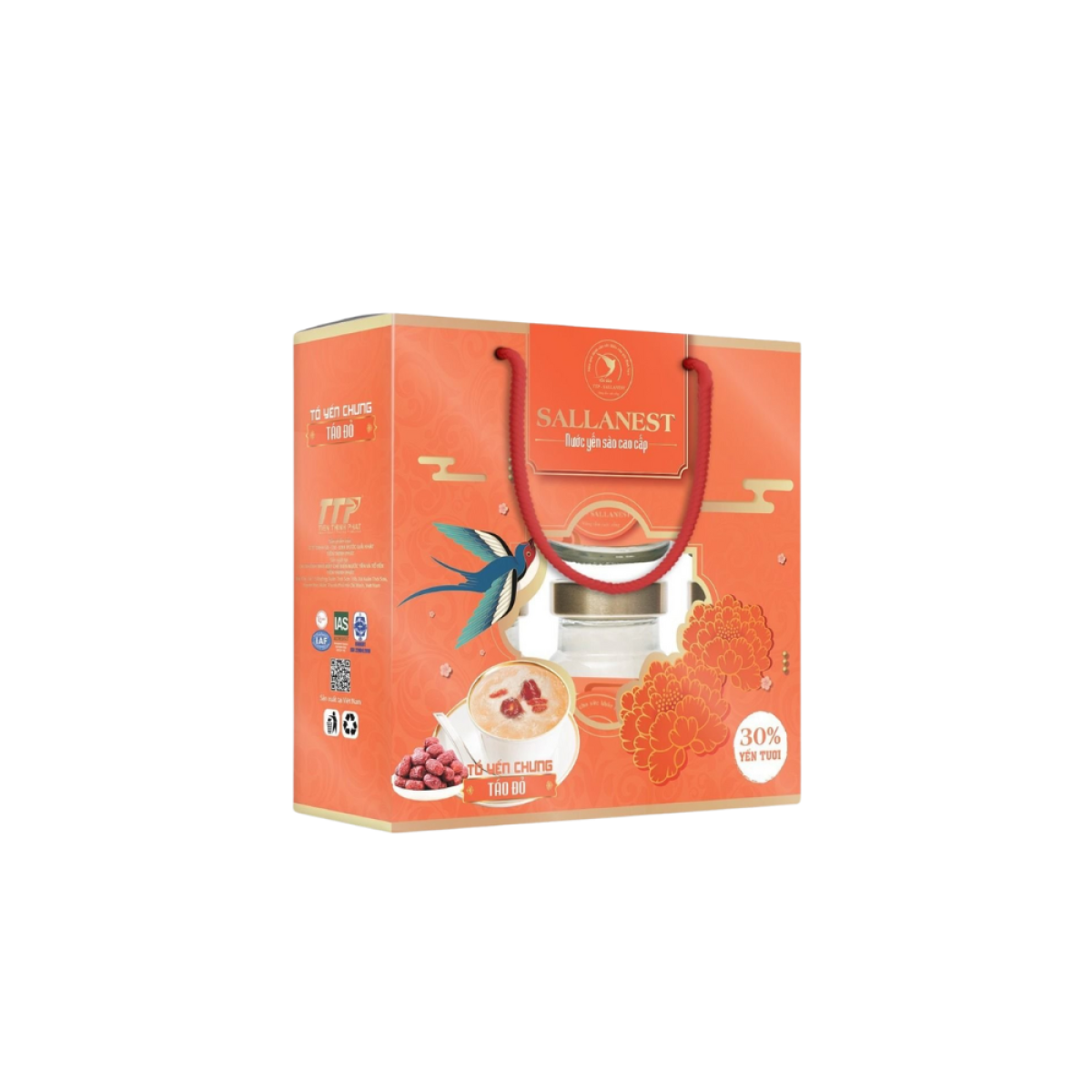 Yến Chưng Sallanest 30% Vị Táo Đỏ