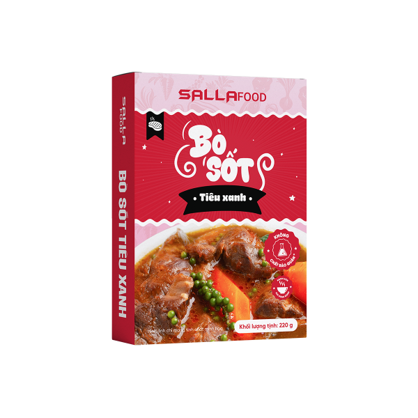 Bò Sốt Tiêu Xanh Sallafood