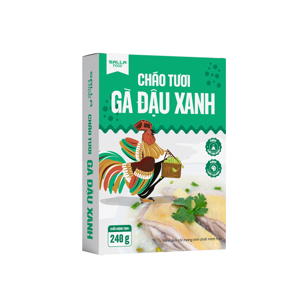 Cháo Tươi Gà Đậu Xanh Sallafood