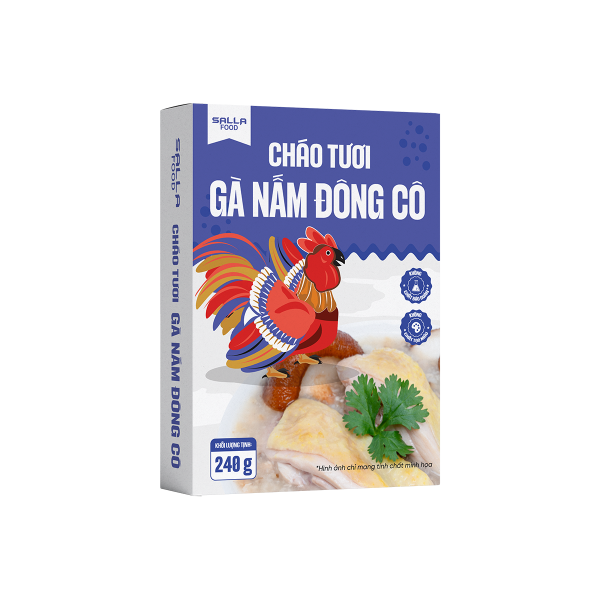 Cháo Tươi Gà Nấm Đông Cô Sallafood 