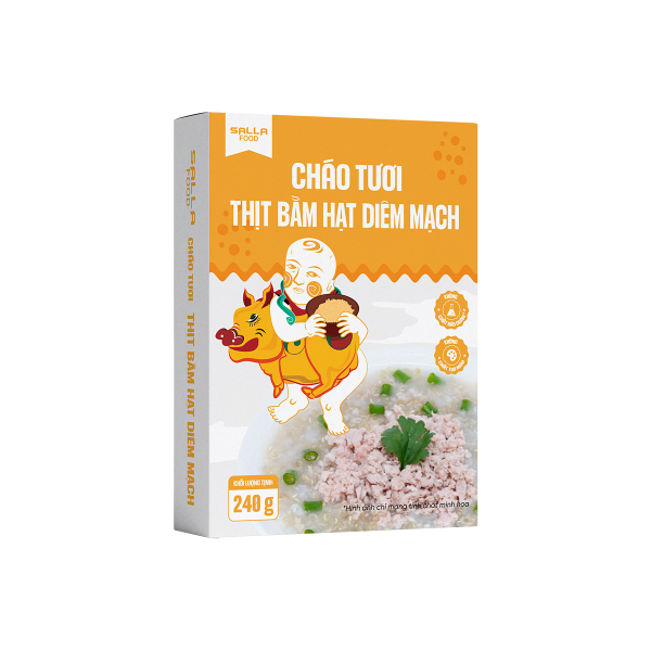 Cháo Tươi Thịt Bằm Diêm Mạch Sallafood